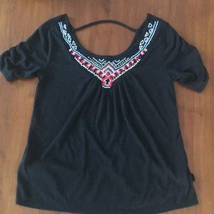 Black beaded shirt
